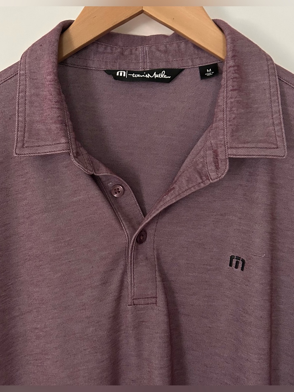 Travis Mathew Men’s Size M Short Sleeve Golf Polo Shirt
